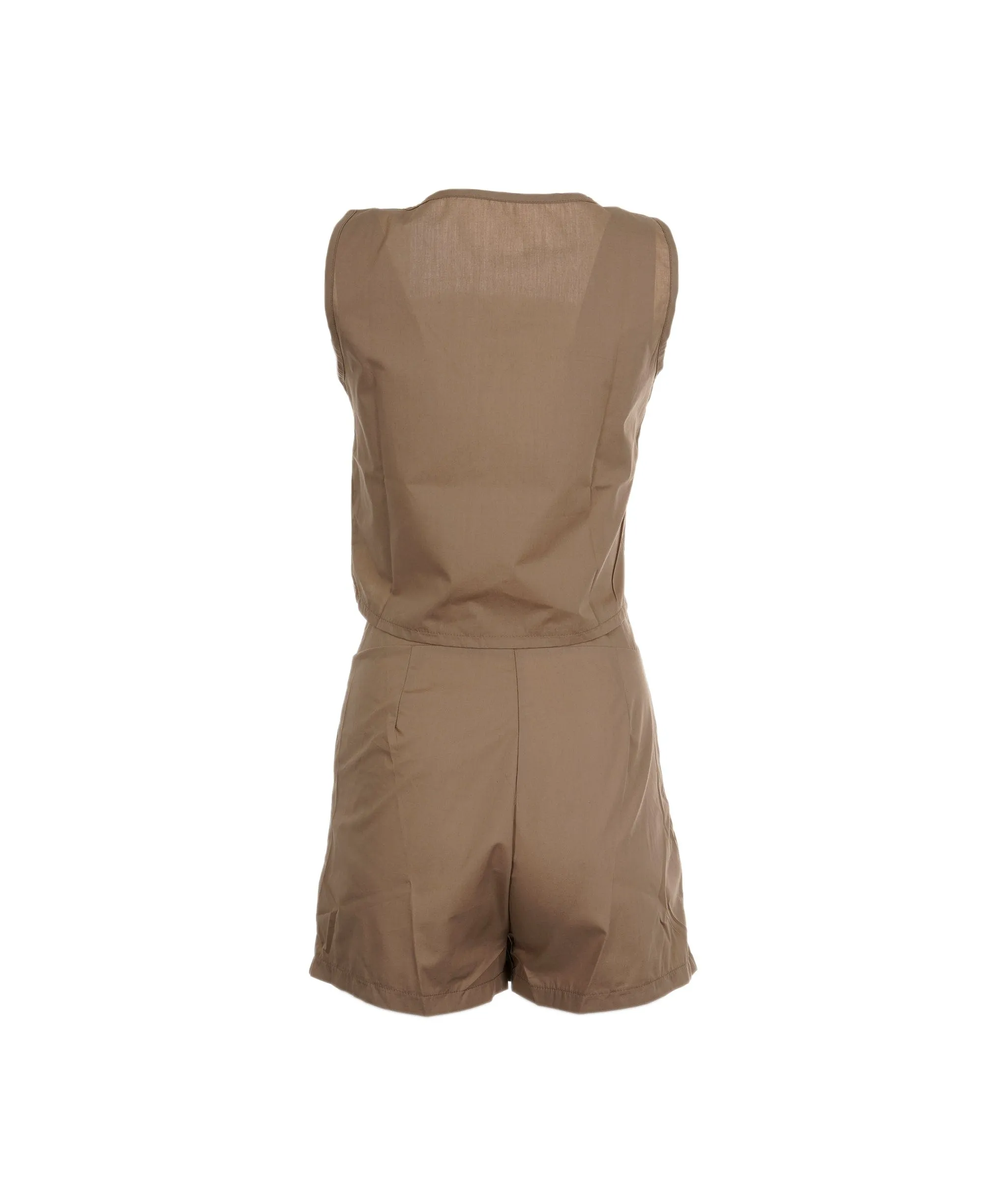 Womens Cotton Linen Cami Outfit Suit Tops Ladies Summer T Shirt Shorts Tracksuit Khaki XL ASL8084