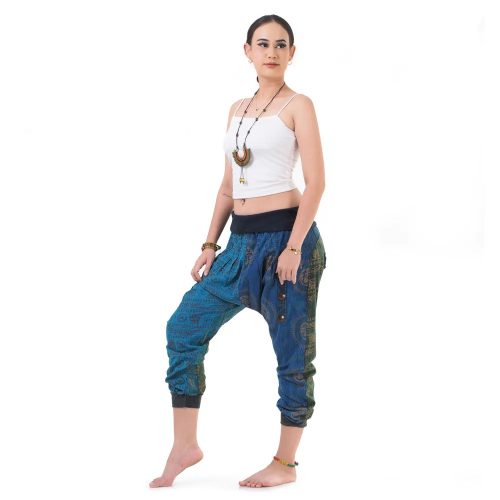 Women’s Patchwork Capri Harem Pants Nature’s Peace