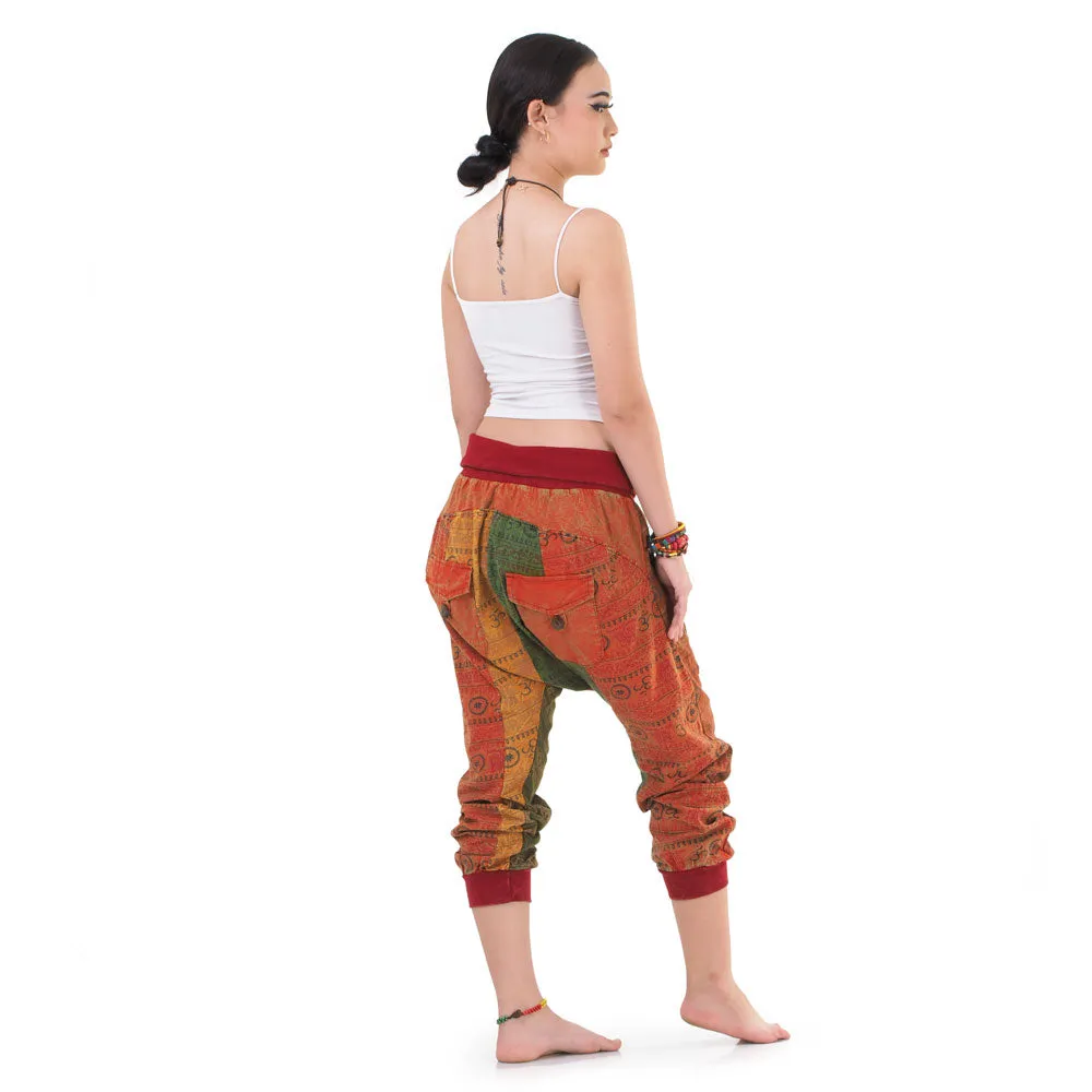 Women’s Patchwork Capri Harem Pants Nature’s Peace