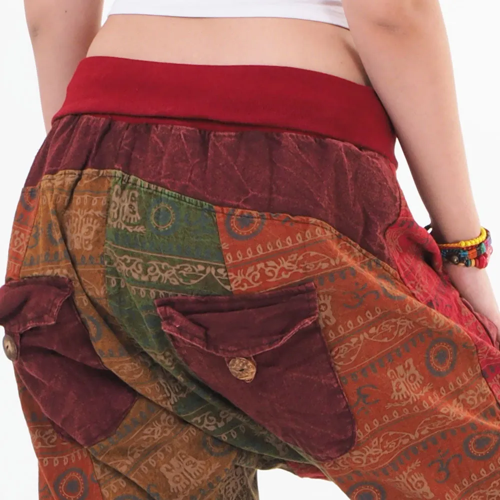 Women’s Patchwork Capri Harem Pants Nature’s Peace