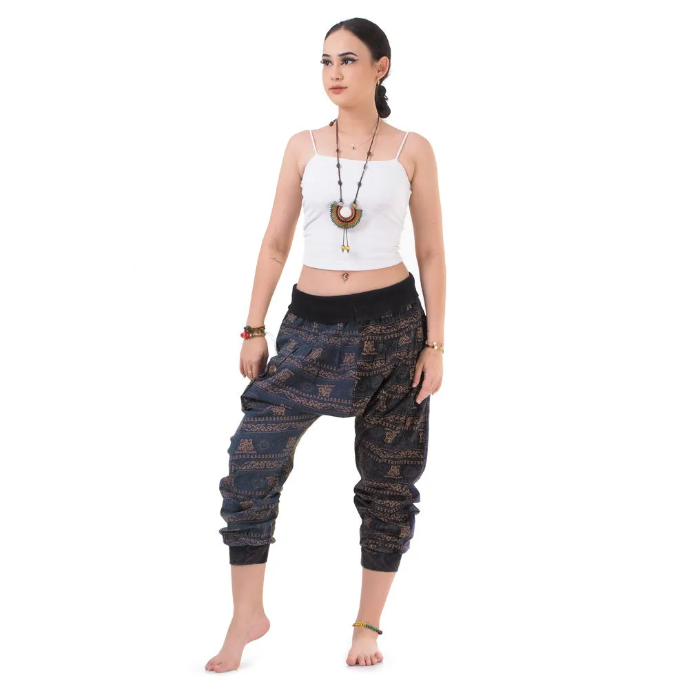 Women’s Patchwork Capri Harem Pants Nature’s Peace