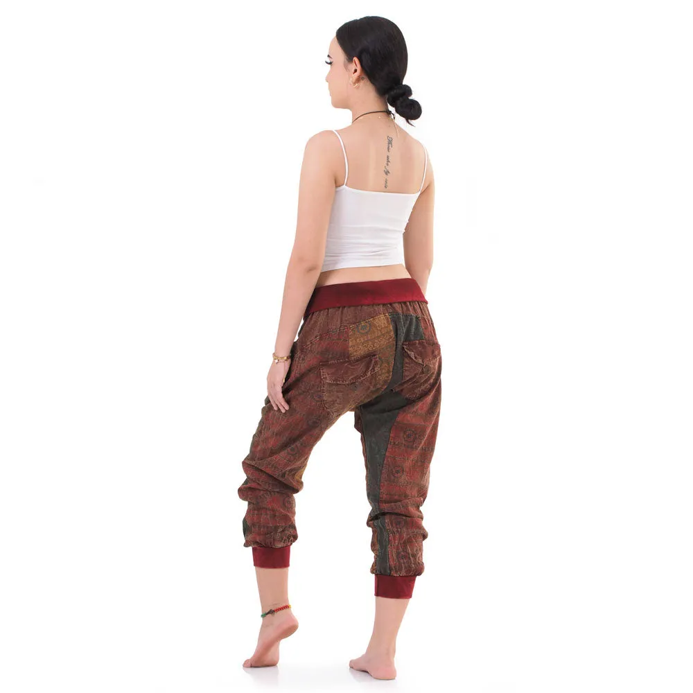 Women’s Patchwork Capri Harem Pants Nature’s Peace