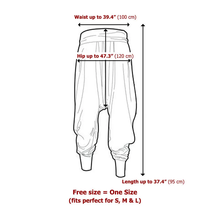 Women’s Patchwork Capri Harem Pants Nature’s Peace