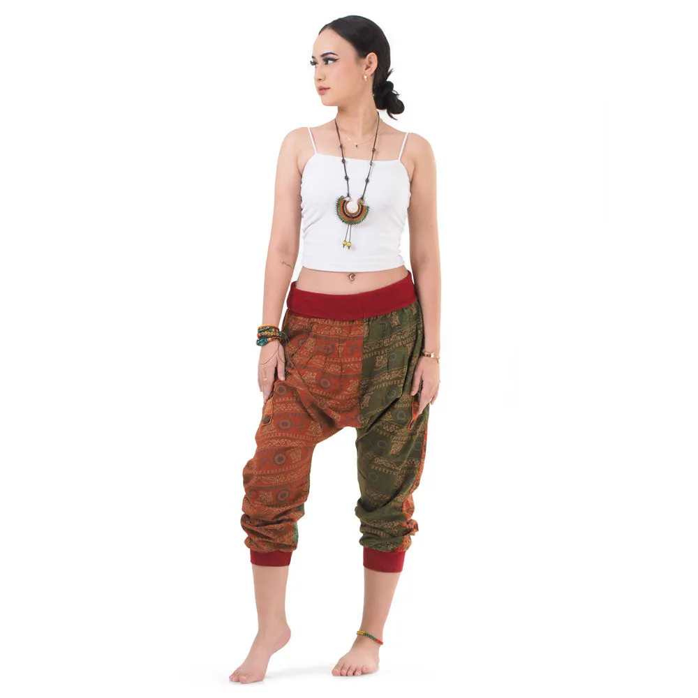 Women’s Patchwork Capri Harem Pants Nature’s Peace