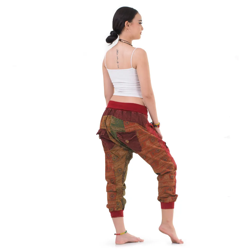 Women’s Patchwork Capri Harem Pants Nature’s Peace