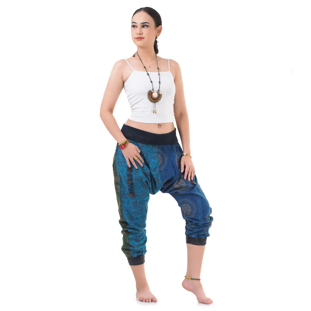 Women’s Patchwork Capri Harem Pants Nature’s Peace