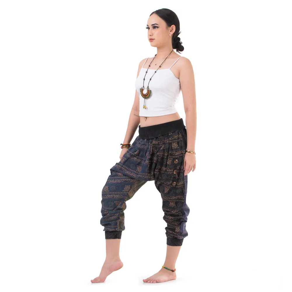 Women’s Patchwork Capri Harem Pants Nature’s Peace