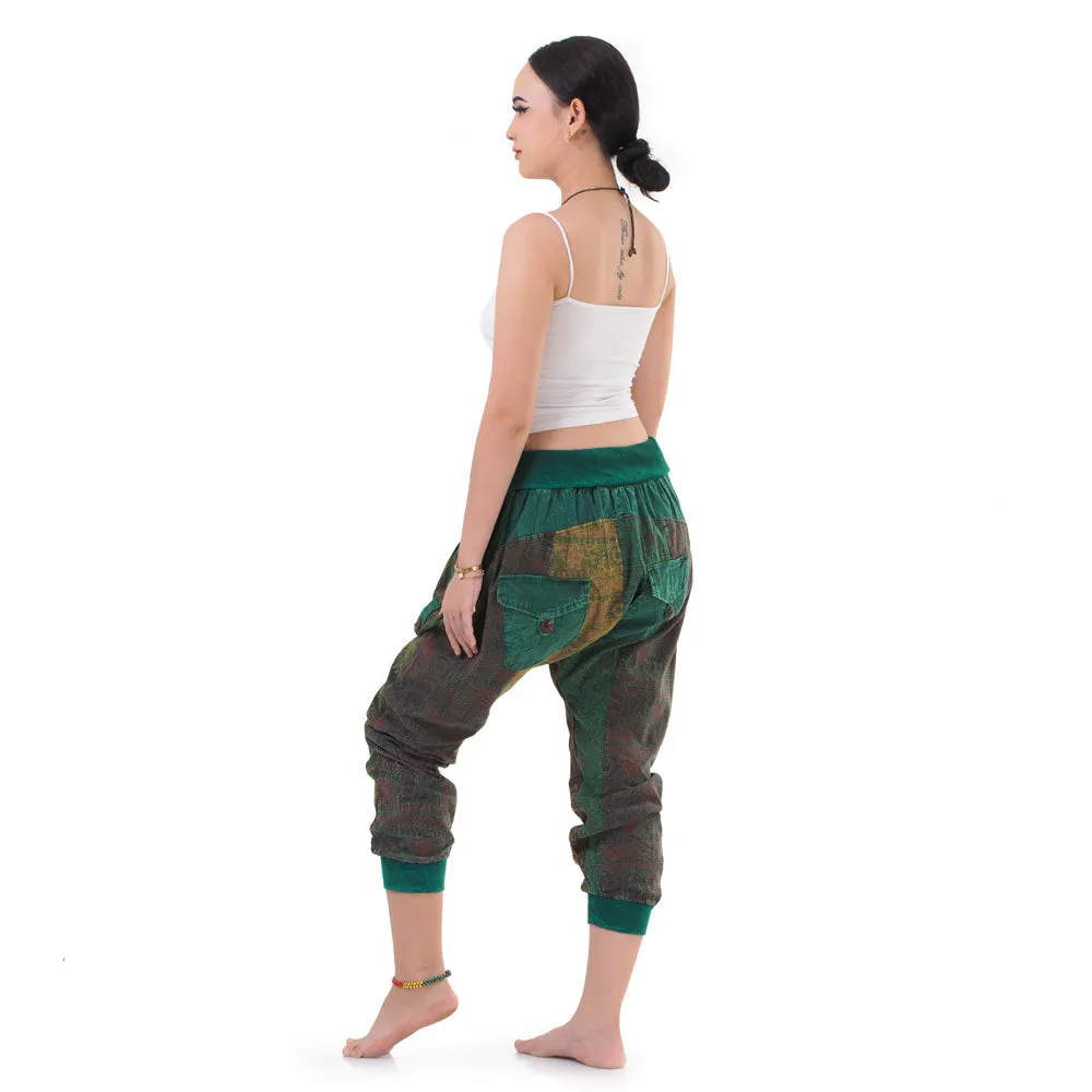 Women’s Patchwork Capri Harem Pants Nature’s Peace