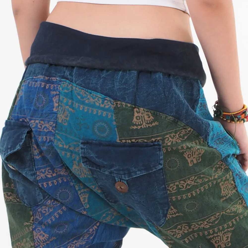 Women’s Patchwork Capri Harem Pants Nature’s Peace