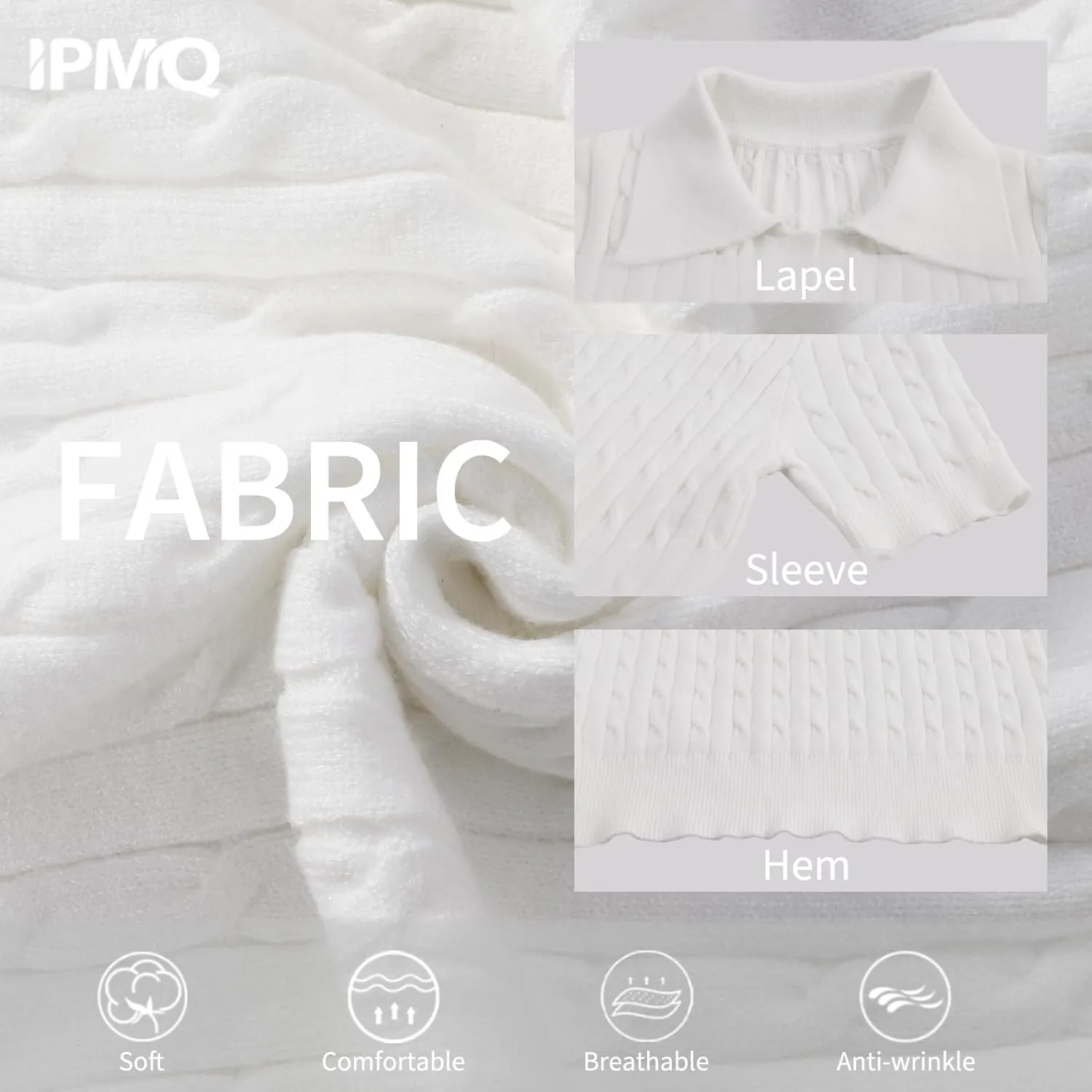 Women's Short Sleeve Pullover Sweaters Casual 2025 Summer Tops Cable Knit Solid Lapel V Neck Sweater