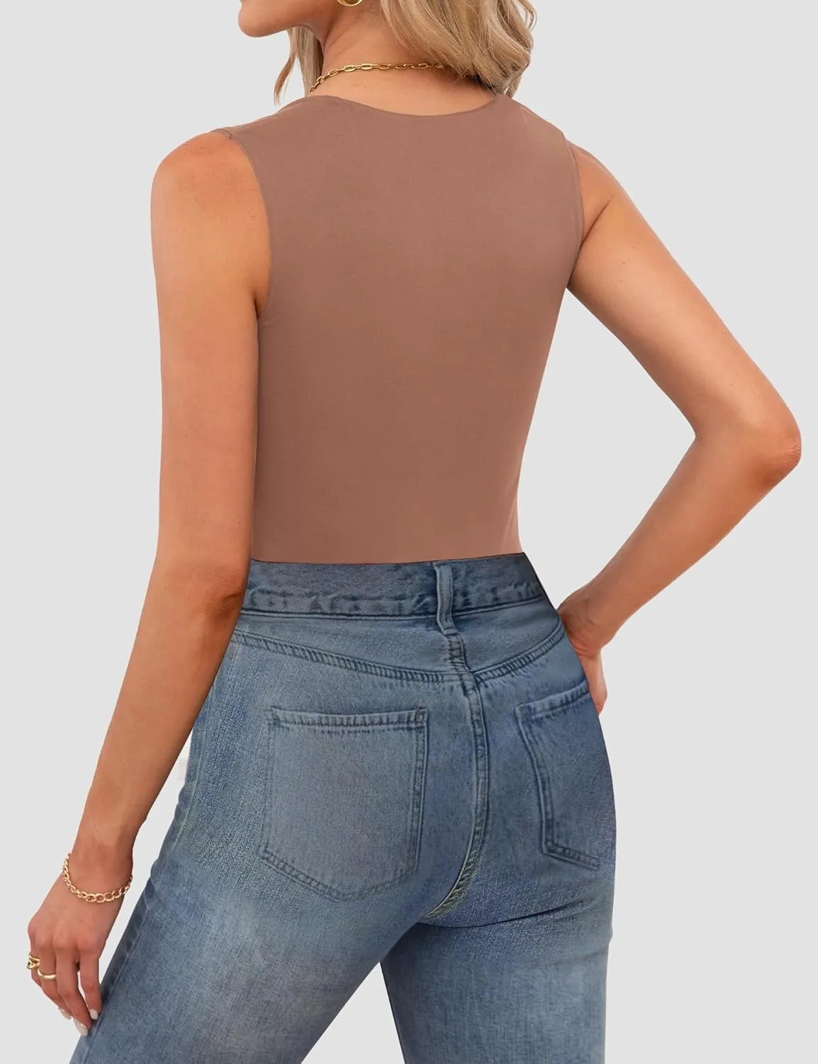 Womens Square Neck Tank Tops Dressy Summer Sleeveless Shirts Sexy Going Out Fitted Trendy Tops T Shirts Blouses
