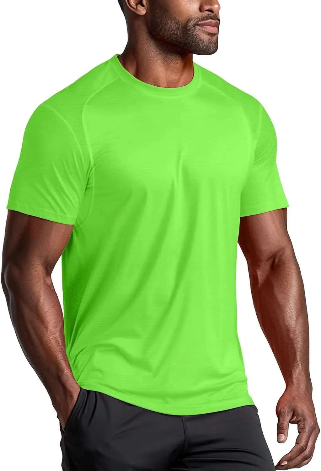 Zengjo Workout Shirts for Men Quick Dry, Moisture Wicking Athletic T-Shirts for Gym Running Sports Exercise