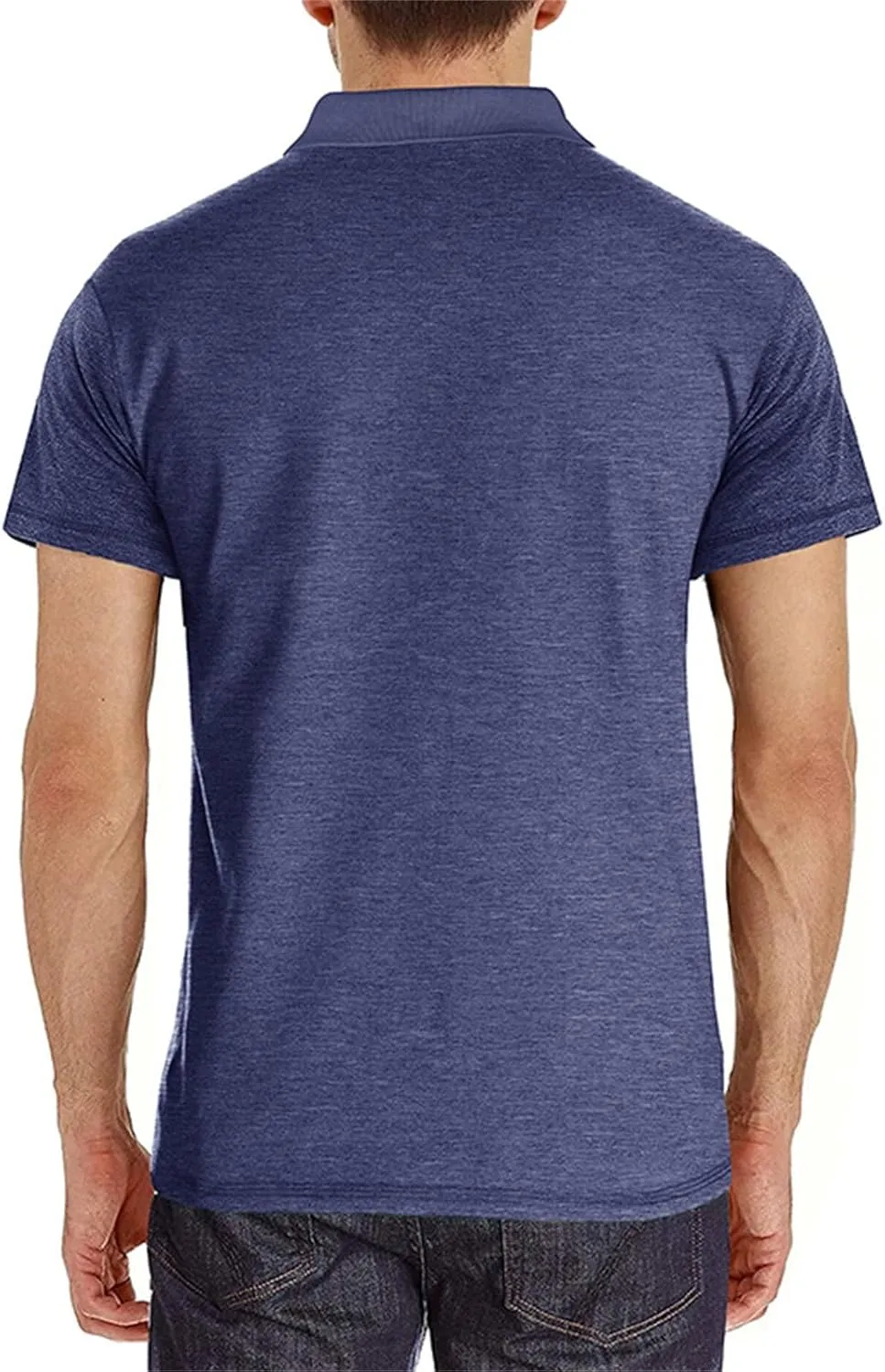 ZYXTIM Men's Short Sleeve Henley Tee Fashion Button Business Work Golf Polo Shirts Summer Soild Slim Ribbed T-Shirts Big&Tall