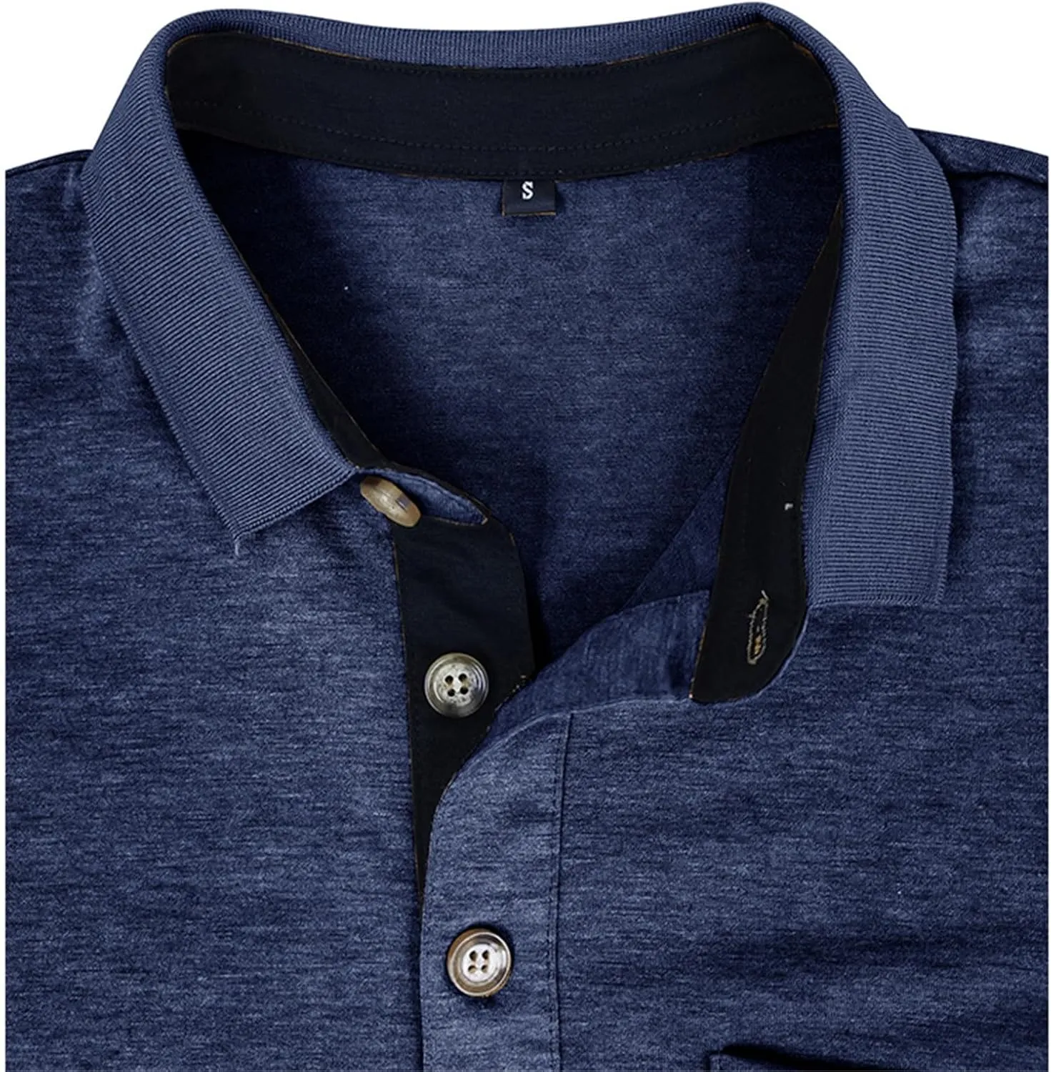 ZYXTIM Men's Short Sleeve Henley Tee Fashion Button Business Work Golf Polo Shirts Summer Soild Slim Ribbed T-Shirts Big&Tall